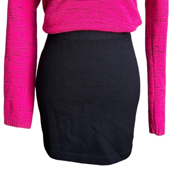 ST. JOHN BASICS Elastic Waist Pencil Black Mini Skirt Size 4 - Picture 9 of 17